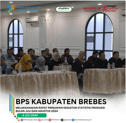 Rapat Persiapan Kegiatan Statistik Produksi Bulan Juli dan Agustus 2024 di Hotel King Royal Brebes