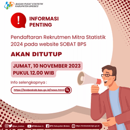 Pengumuman Lanjutan Rekrutmen Mitra Statistik 2024