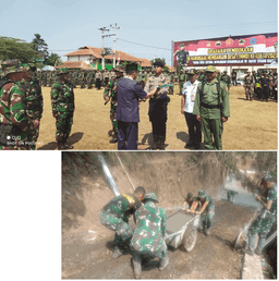 TNI Manunggal Membangun Desa (TMMD) kembali digelar di Desa Kaliloka Kec. Sirampog