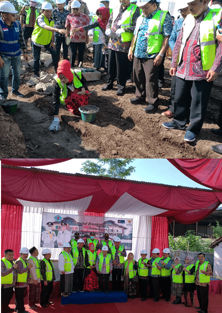 PELETAKAN BATU PERTAMA PASAR SENG DI BUMIAYU 