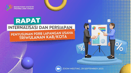 Internalisasi dan Persiapan Penyusunan PDRB Lapangan Usaha Triwulanan Kab/Kota